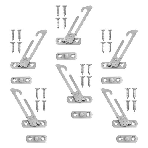 6pcs reusable silver stainless - 6pcs,