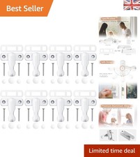 8 Pack White Zinc Alloy Window